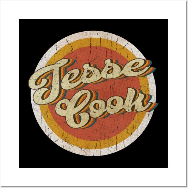 circle vintage Jesse Cook Wall Art by KewanAlasStore